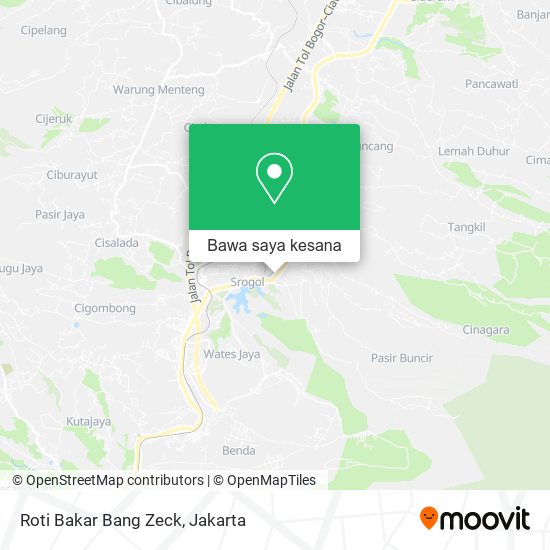 Peta Roti Bakar Bang Zeck