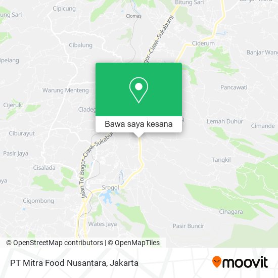 Peta PT Mitra Food Nusantara