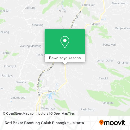 Peta Roti Bakar Bandung Galuh Binangkit
