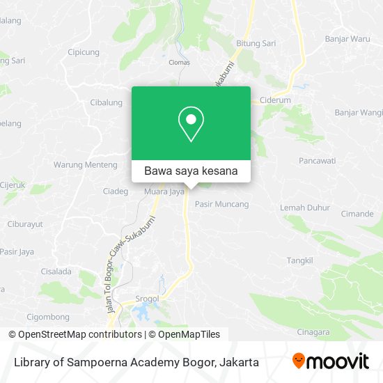 Peta Library of Sampoerna Academy Bogor