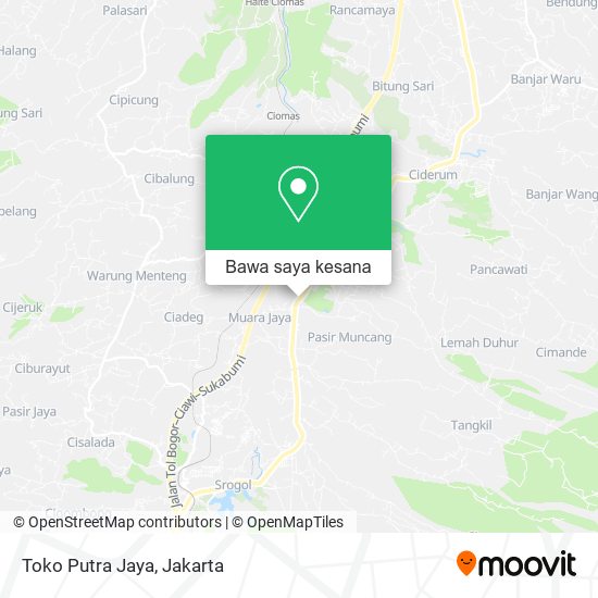 Peta Toko Putra Jaya