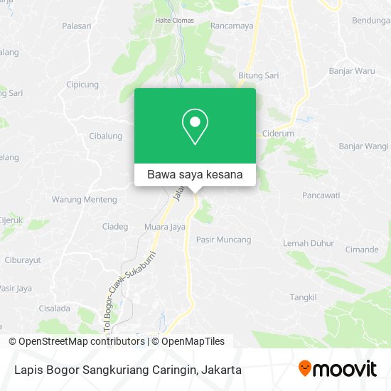 Peta Lapis Bogor Sangkuriang Caringin