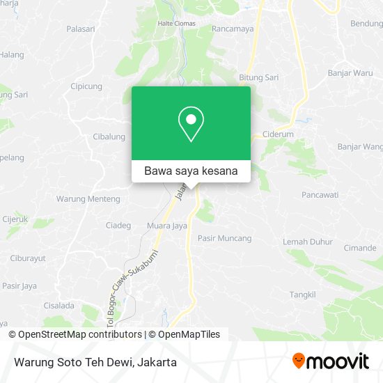 Peta Warung Soto Teh Dewi