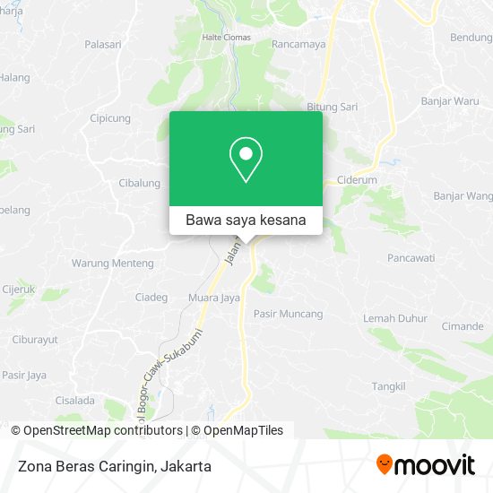 Peta Zona Beras Caringin