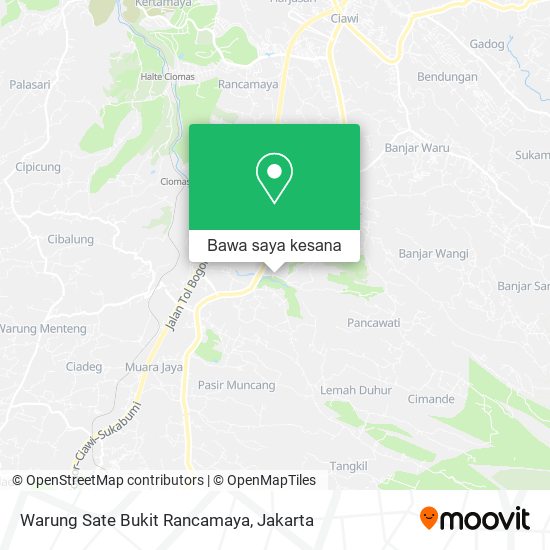 Peta Warung Sate Bukit Rancamaya