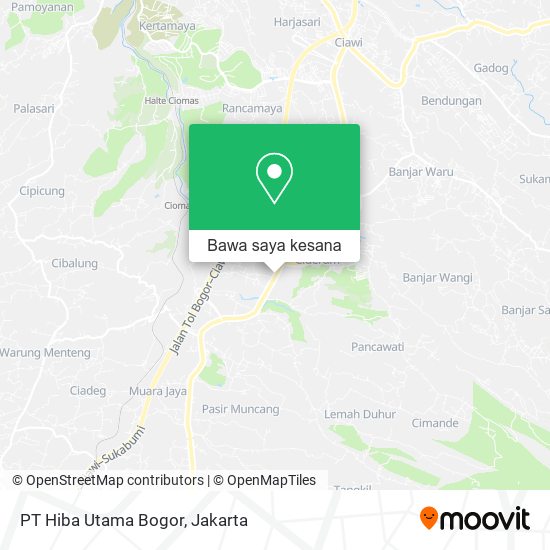 Peta PT Hiba Utama Bogor