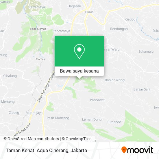 Peta Taman Kehati Aqua Ciherang