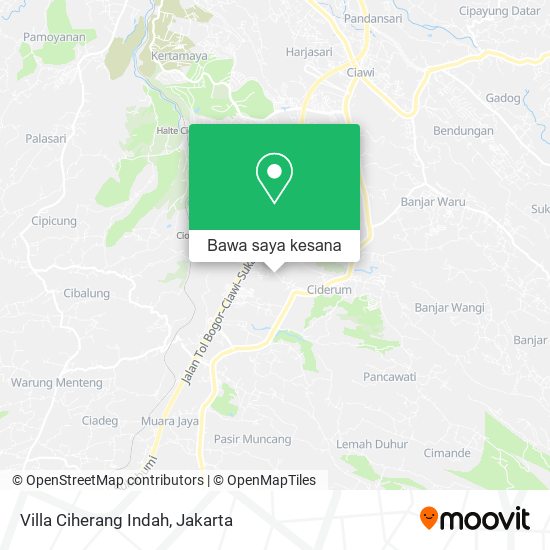Peta Villa Ciherang Indah
