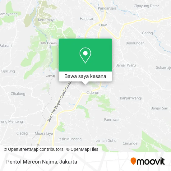 Peta Pentol Mercon Najma