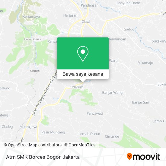 Peta Atm SMK Borces Bogor