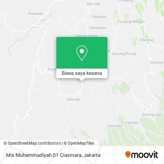 Peta Mis Muhammadiyah 01 Ciasmara