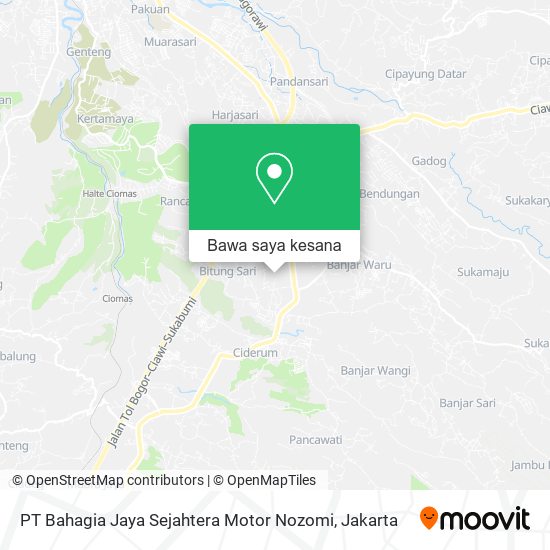 Peta PT Bahagia Jaya Sejahtera Motor Nozomi