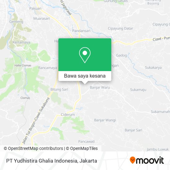 Peta PT Yudhistira Ghalia Indonesia