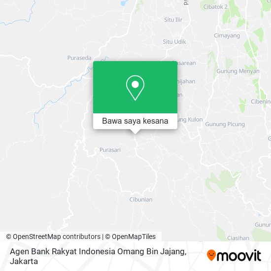 Peta Agen Bank Rakyat Indonesia Omang Bin Jajang