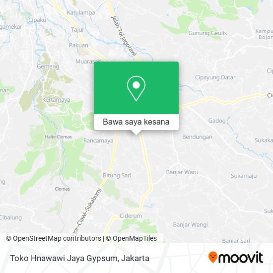 Peta Toko Hnawawi Jaya Gypsum