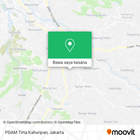 Peta PDAM Tirta Kahuripan