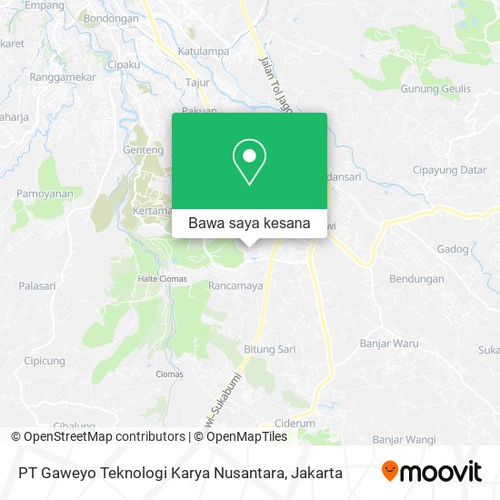 Peta PT Gaweyo Teknologi Karya Nusantara