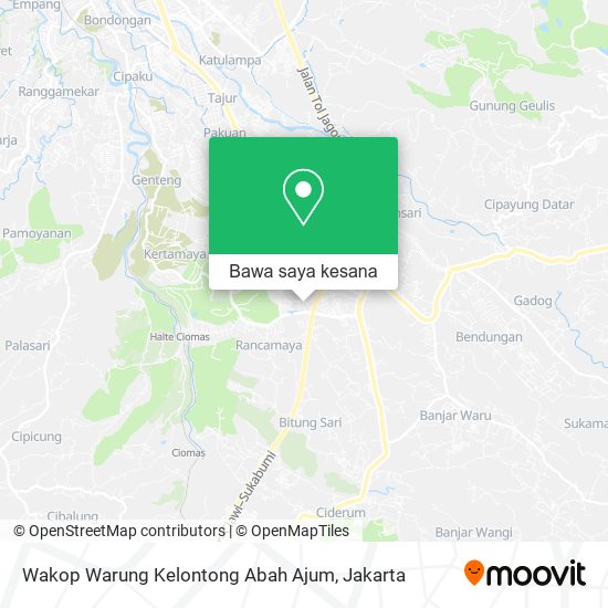 Peta Wakop Warung Kelontong Abah Ajum