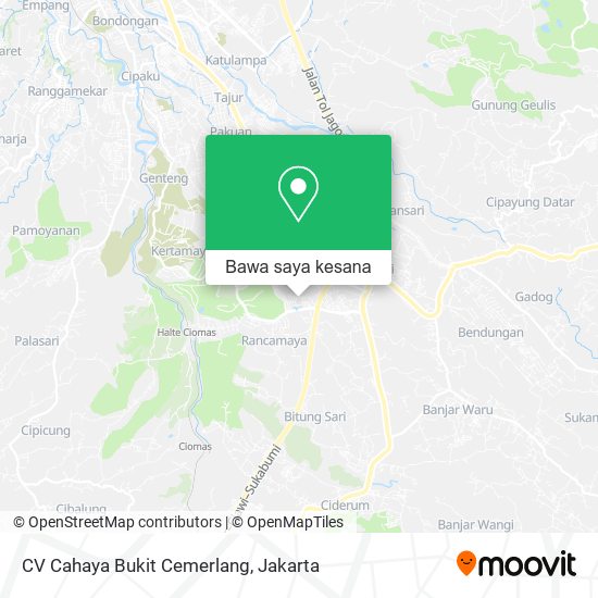 Peta CV Cahaya Bukit Cemerlang