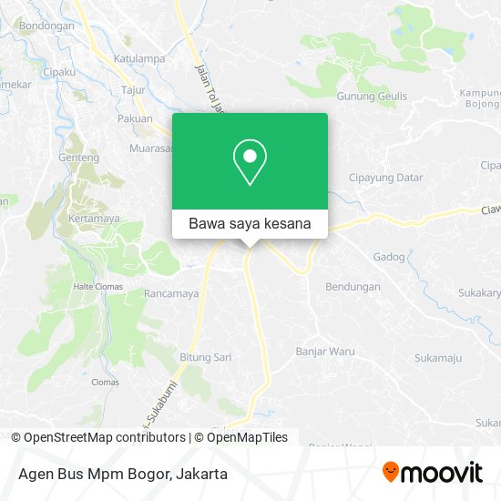 Peta Agen Bus Mpm Bogor