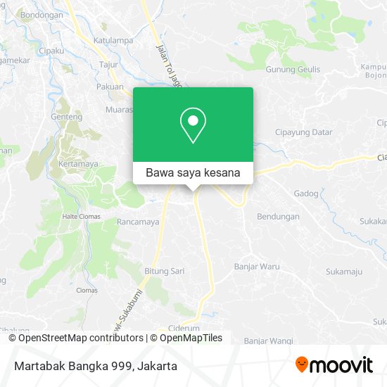 Peta Martabak Bangka 999