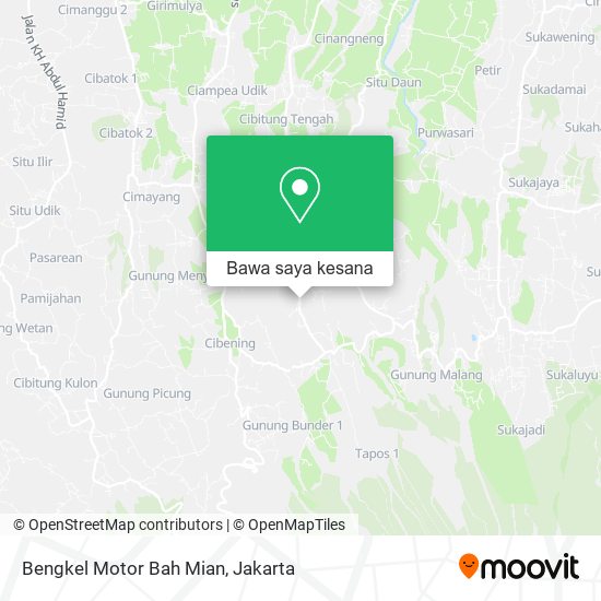 Peta Bengkel Motor Bah Mian