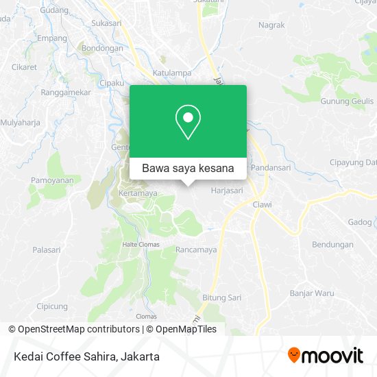 Peta Kedai Coffee Sahira