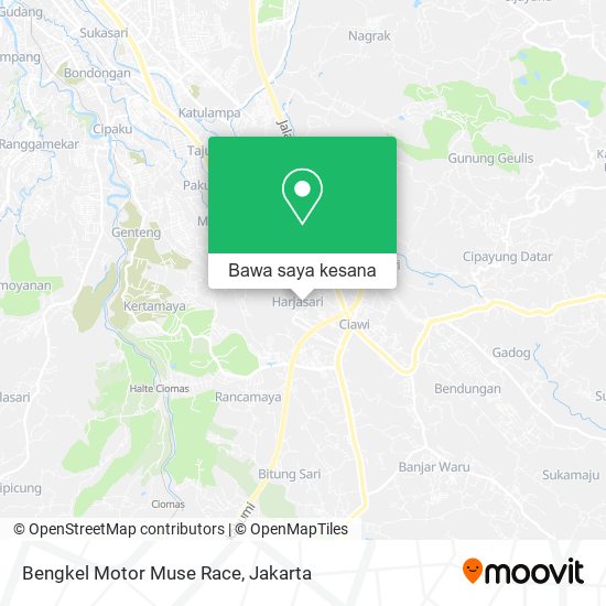 Peta Bengkel Motor Muse Race