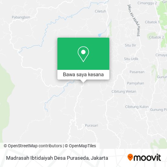 Peta Madrasah Ibtidaiyah Desa Puraseda