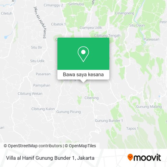 Peta Villa al Hanif Gunung Bunder 1