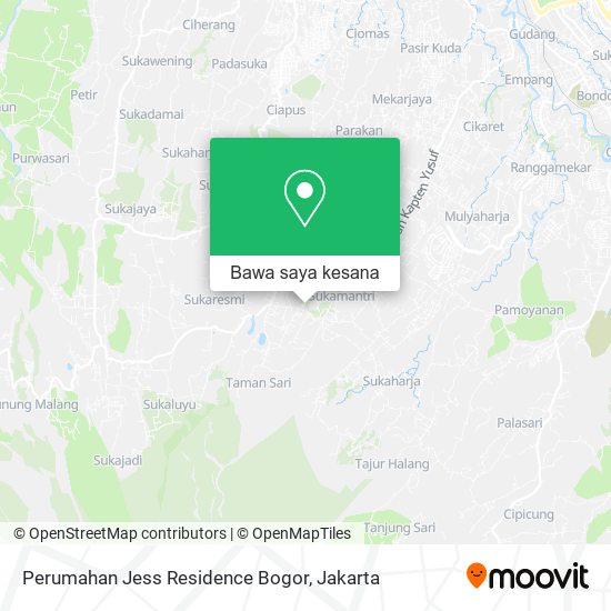 Peta Perumahan Jess Residence Bogor