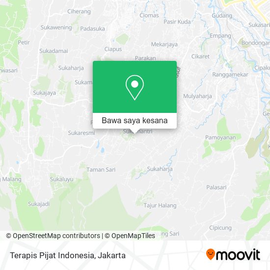 Peta Terapis Pijat Indonesia