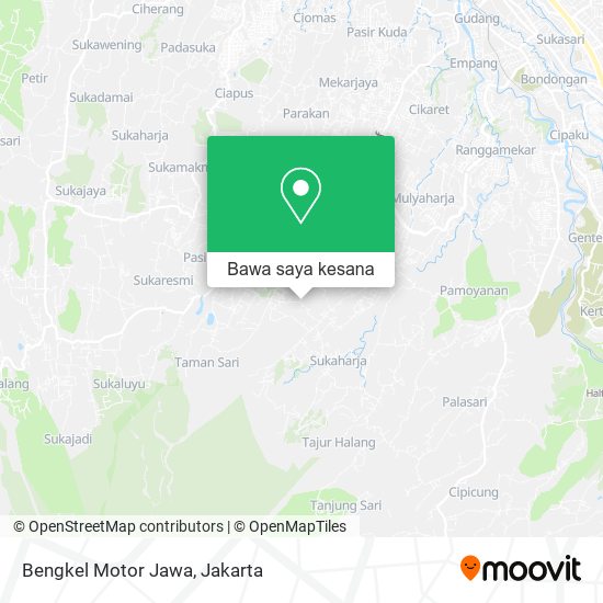 Peta Bengkel Motor Jawa