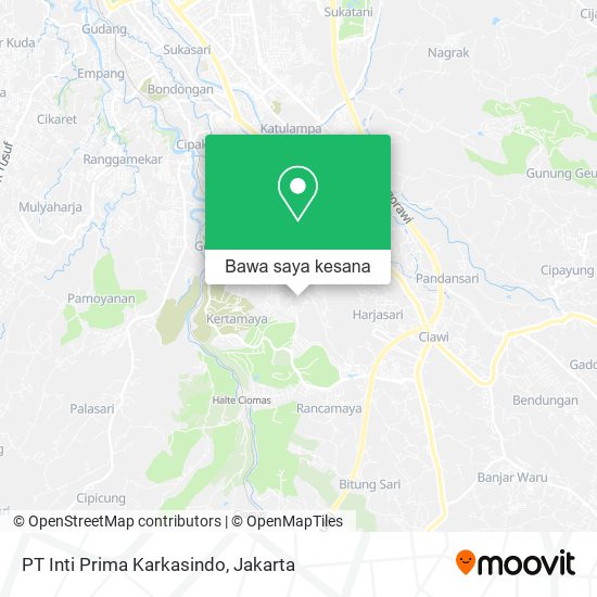 Peta PT Inti Prima Karkasindo