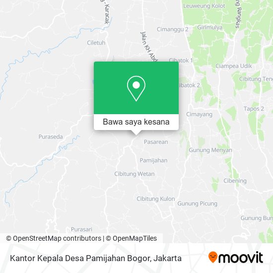Peta Kantor Kepala Desa Pamijahan Bogor