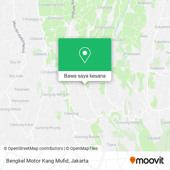 Peta Bengkel Motor Kang Mufid