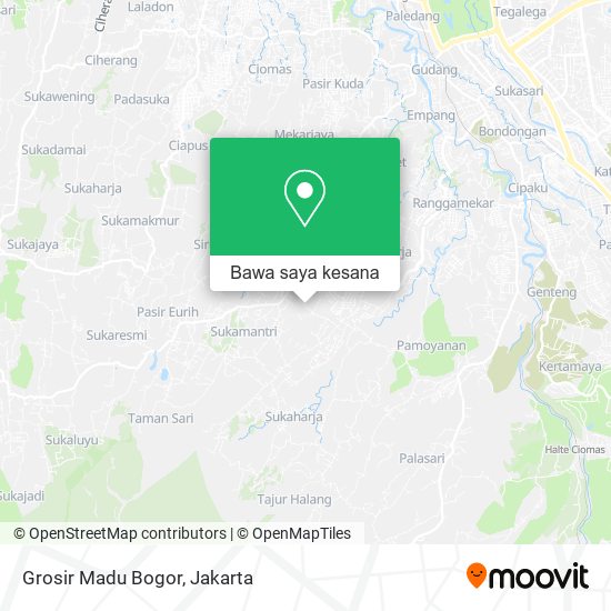 Peta Grosir Madu Bogor