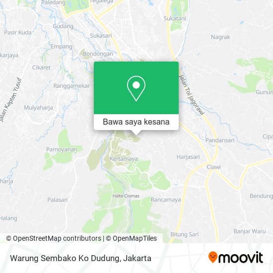 Peta Warung Sembako Ko Dudung
