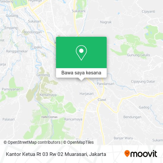 Peta Kantor Ketua Rt 03 Rw 02 Muarasari
