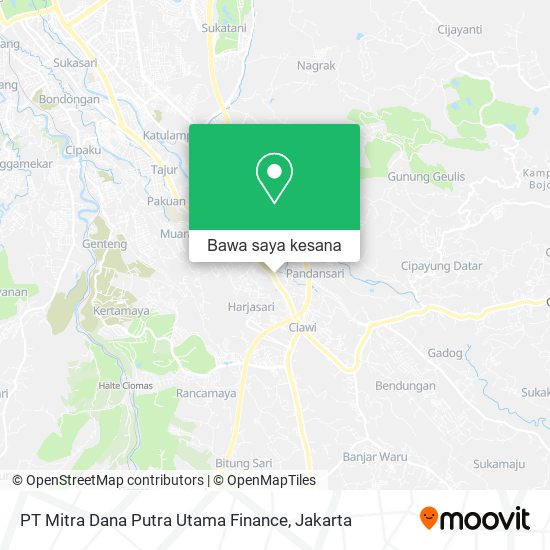 Peta PT Mitra Dana Putra Utama Finance