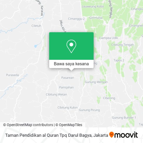 Peta Taman Pendidikan al Quran Tpq Darul Bagya
