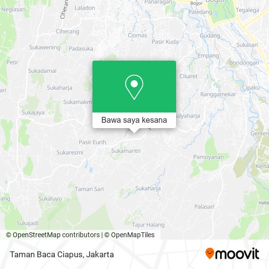 Peta Taman Baca Ciapus