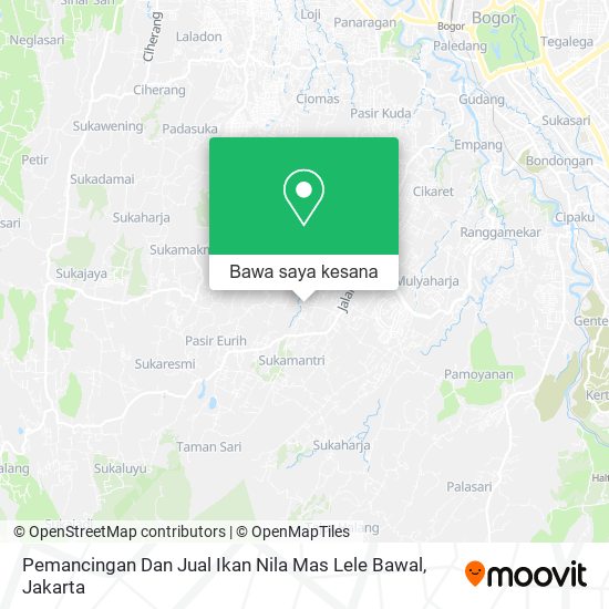 Peta Pemancingan Dan Jual Ikan Nila Mas Lele Bawal