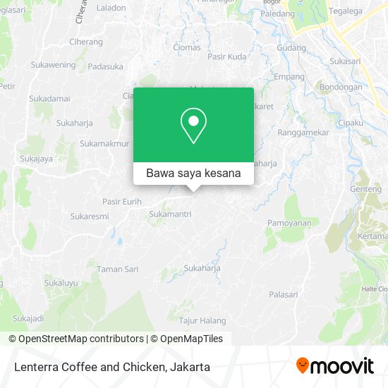 Peta Lenterra Coffee and Chicken