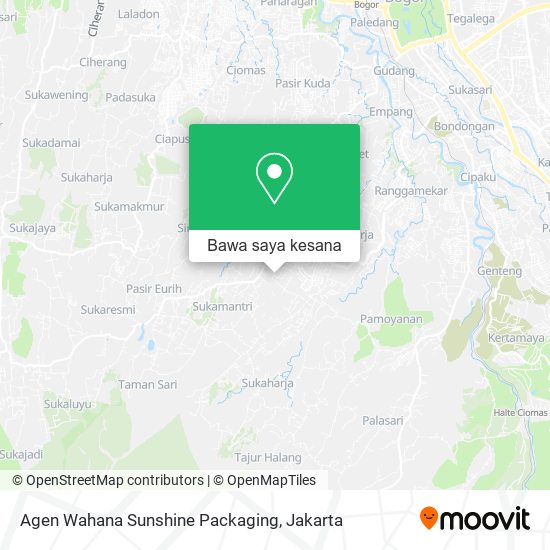 Peta Agen Wahana Sunshine Packaging