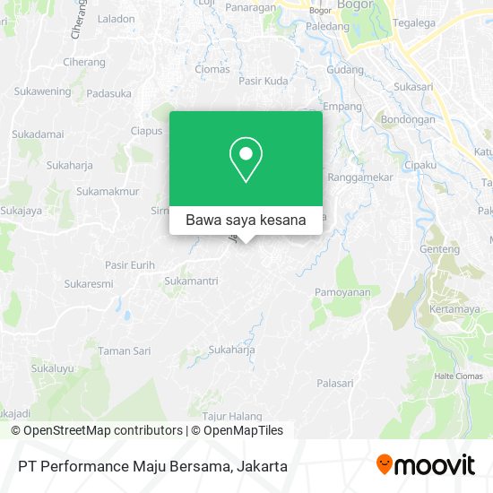 Peta PT Performance Maju Bersama