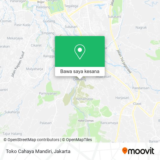 Peta Toko Cahaya Mandiri