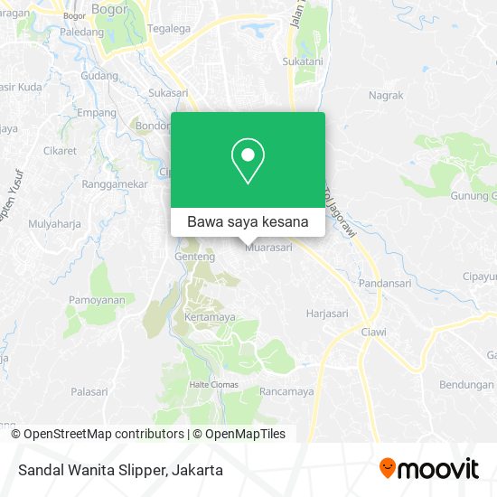 Peta Sandal Wanita Slipper