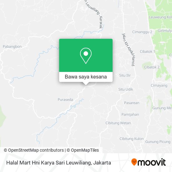 Peta Halal Mart Hni Karya Sari Leuwiliang