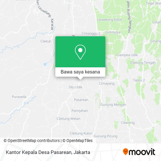 Peta Kantor Kepala Desa Pasarean